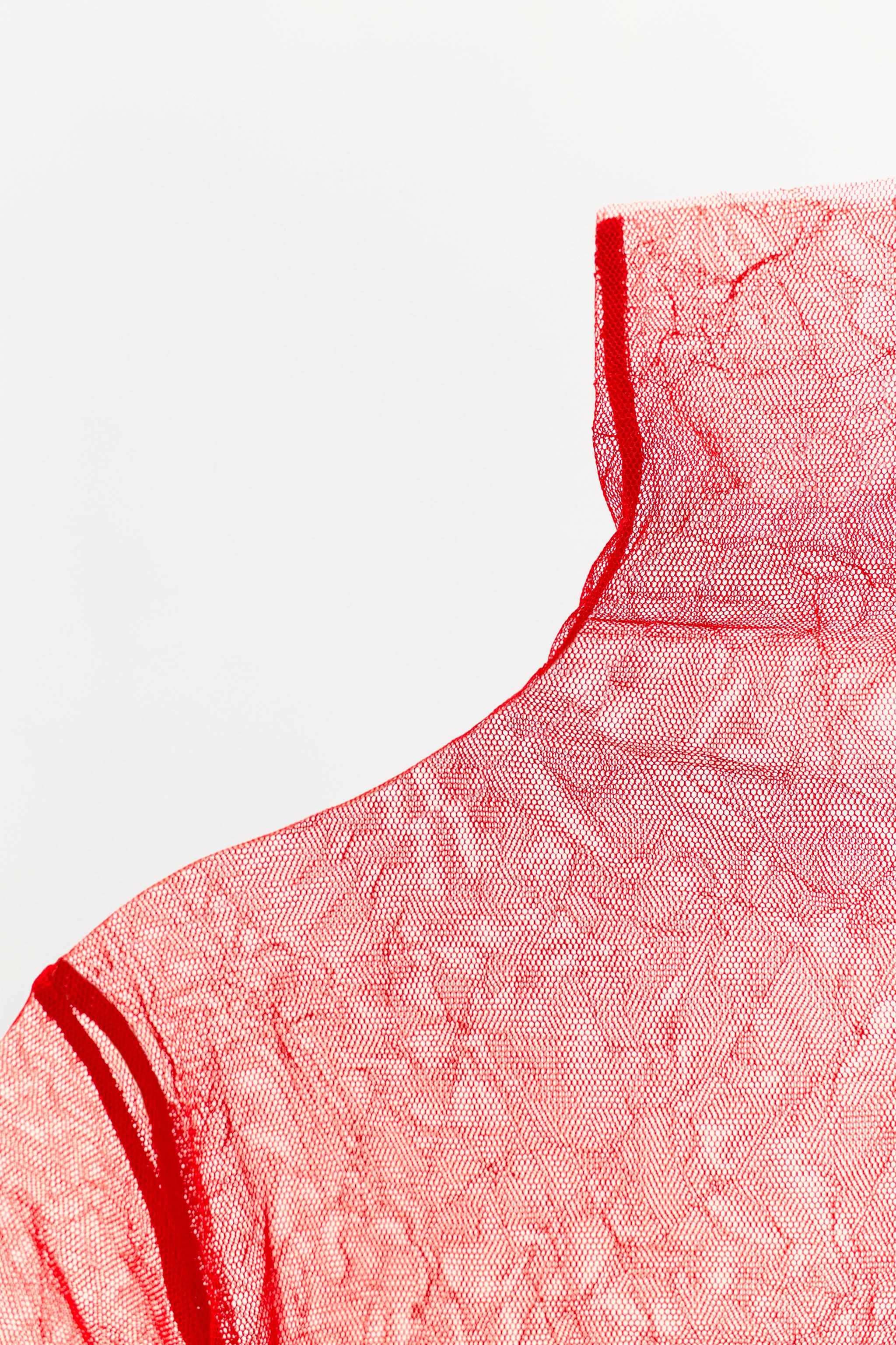 SEMI-SHEER CRINKLED T-SHIRT
